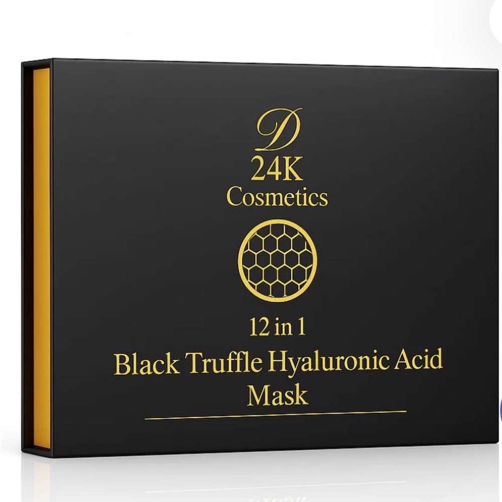 Black Truffle Hyaluronic Acid Mask - Black and Gold